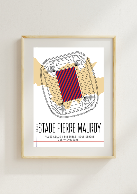 Affiche Stade Pierre Mauroy LOSC