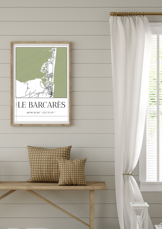 Affiche Le Barcarès minimaliste