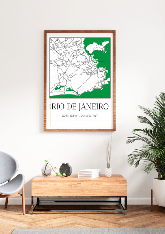 Affiche Rio De Janeiro minimaliste