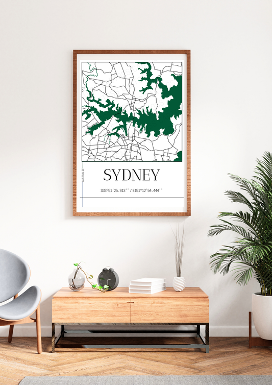 Affiche Sydney minimaliste