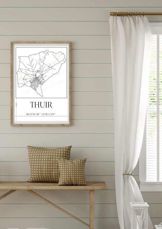 Affiche Thuir minimaliste