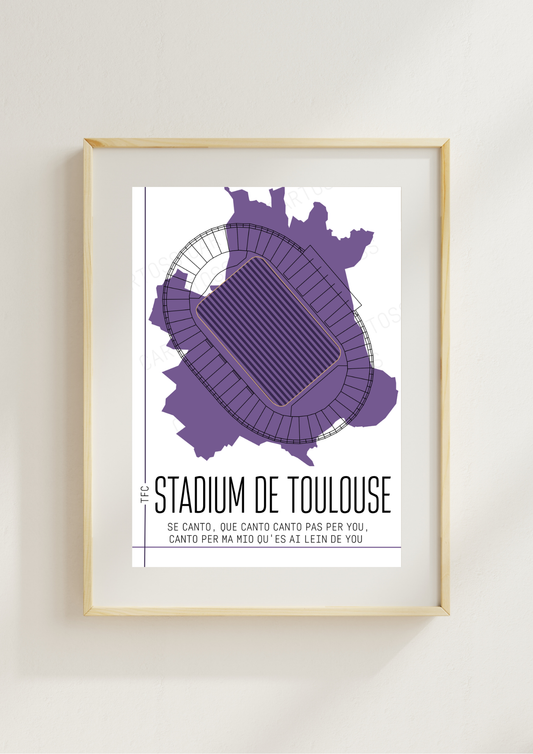 Affiche Stadium de Toulouse TFC
