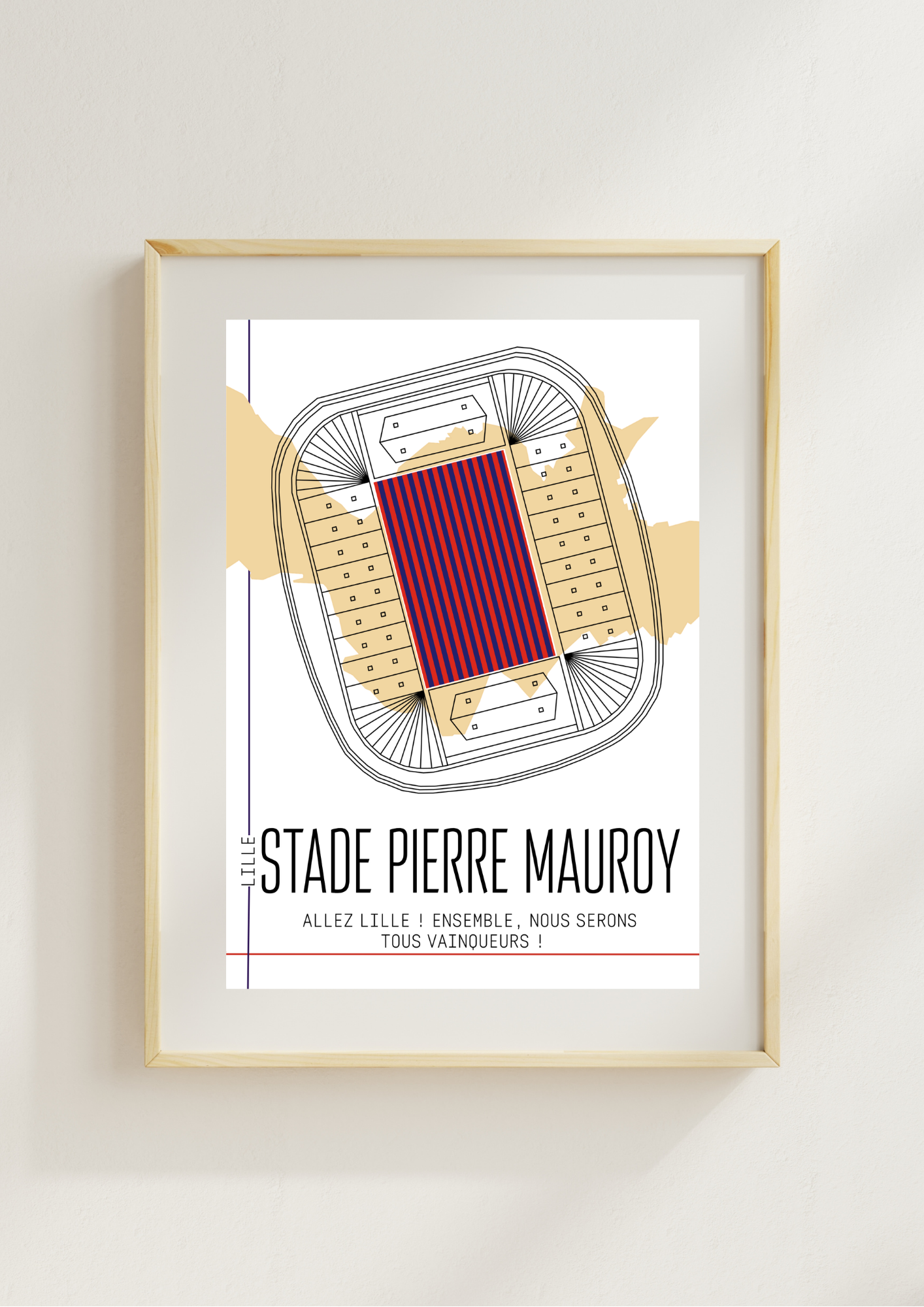 Affiche Stade Pierre Mauroy LOSC