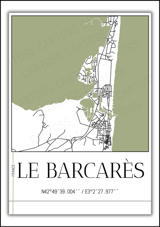Affiche Le Barcarès minimaliste