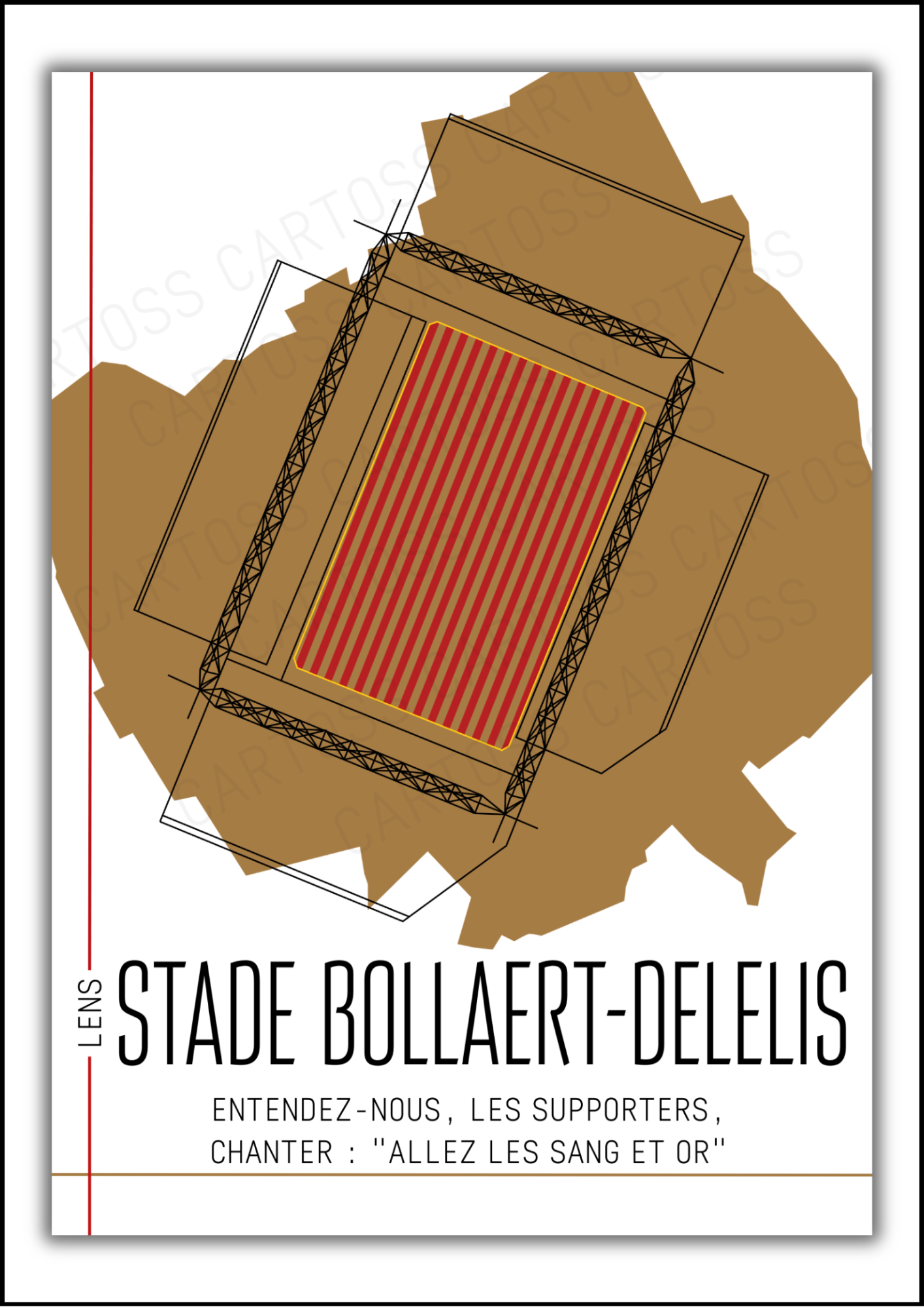 Affiche Stade Bollaert-Delelis RC Lens