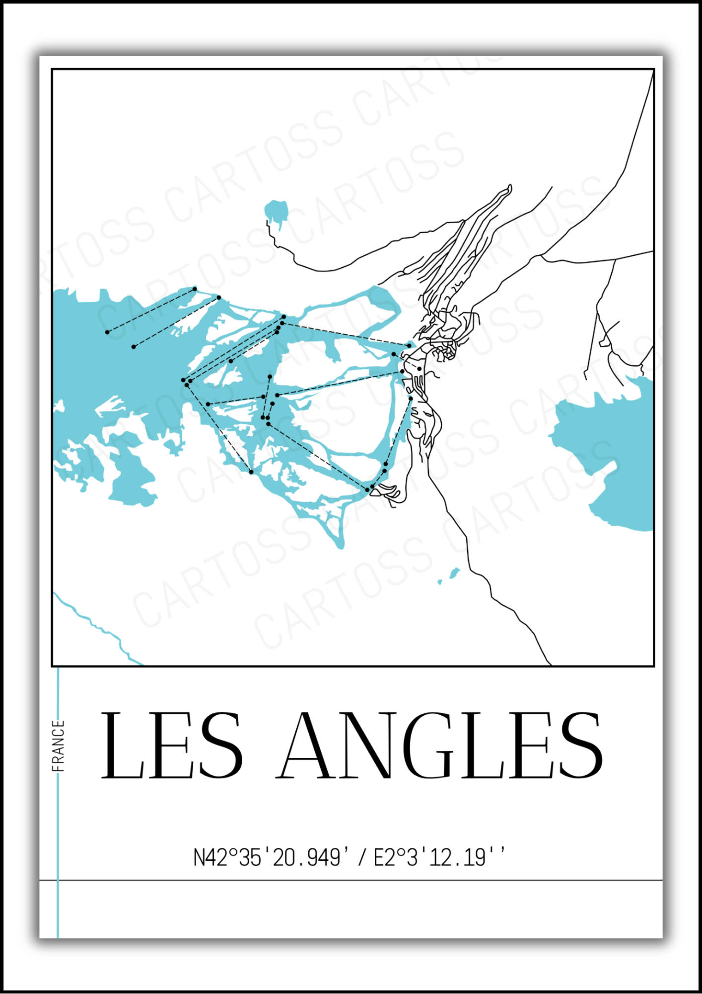 Affiche Les Angles et son domaine skiable