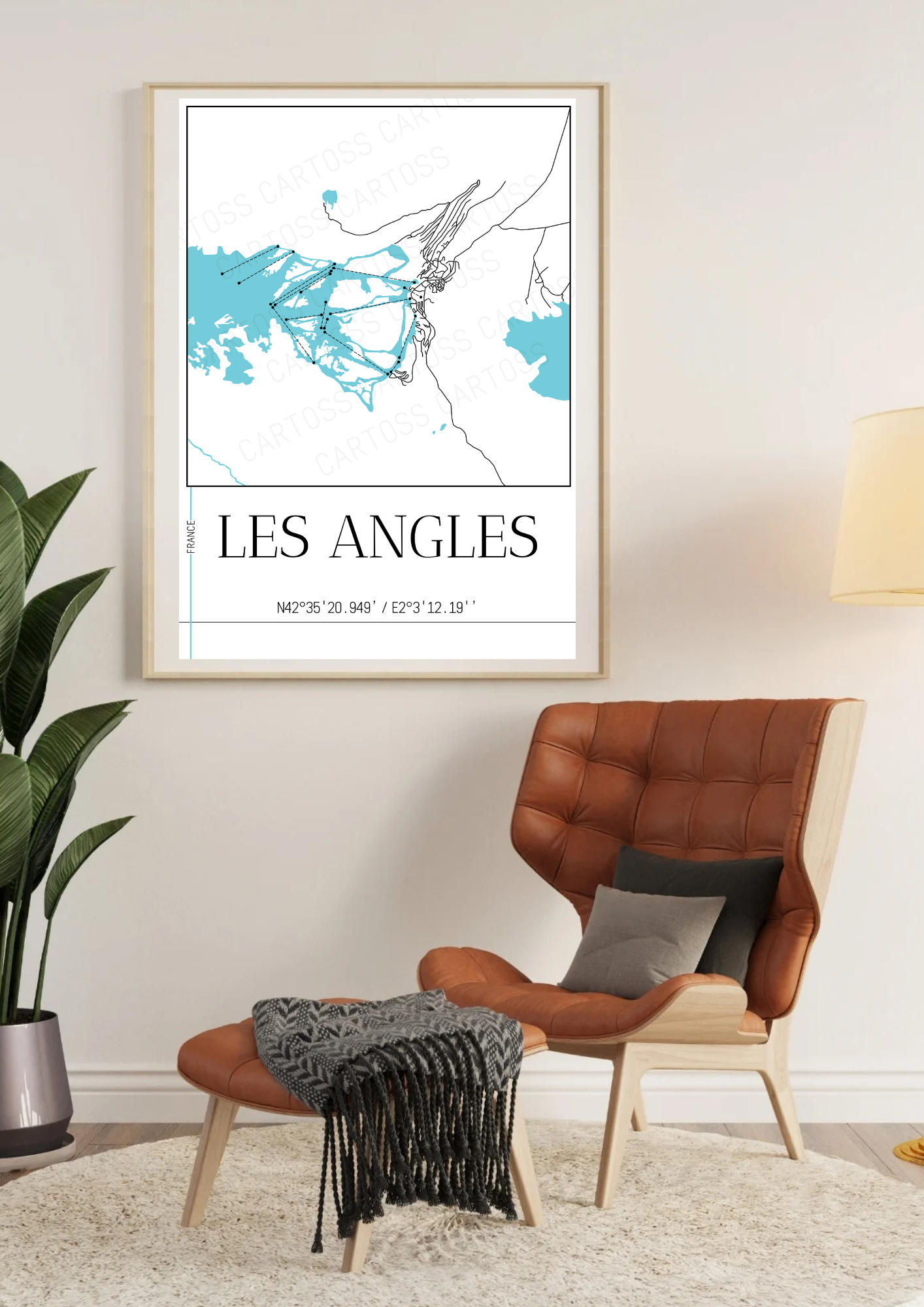 Affiche Les Angles et son domaine skiable