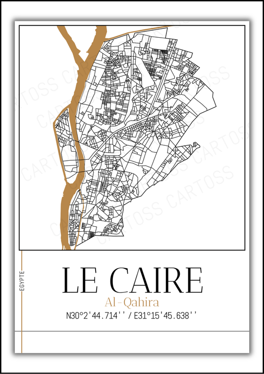 Affiche Le Caire minimaliste