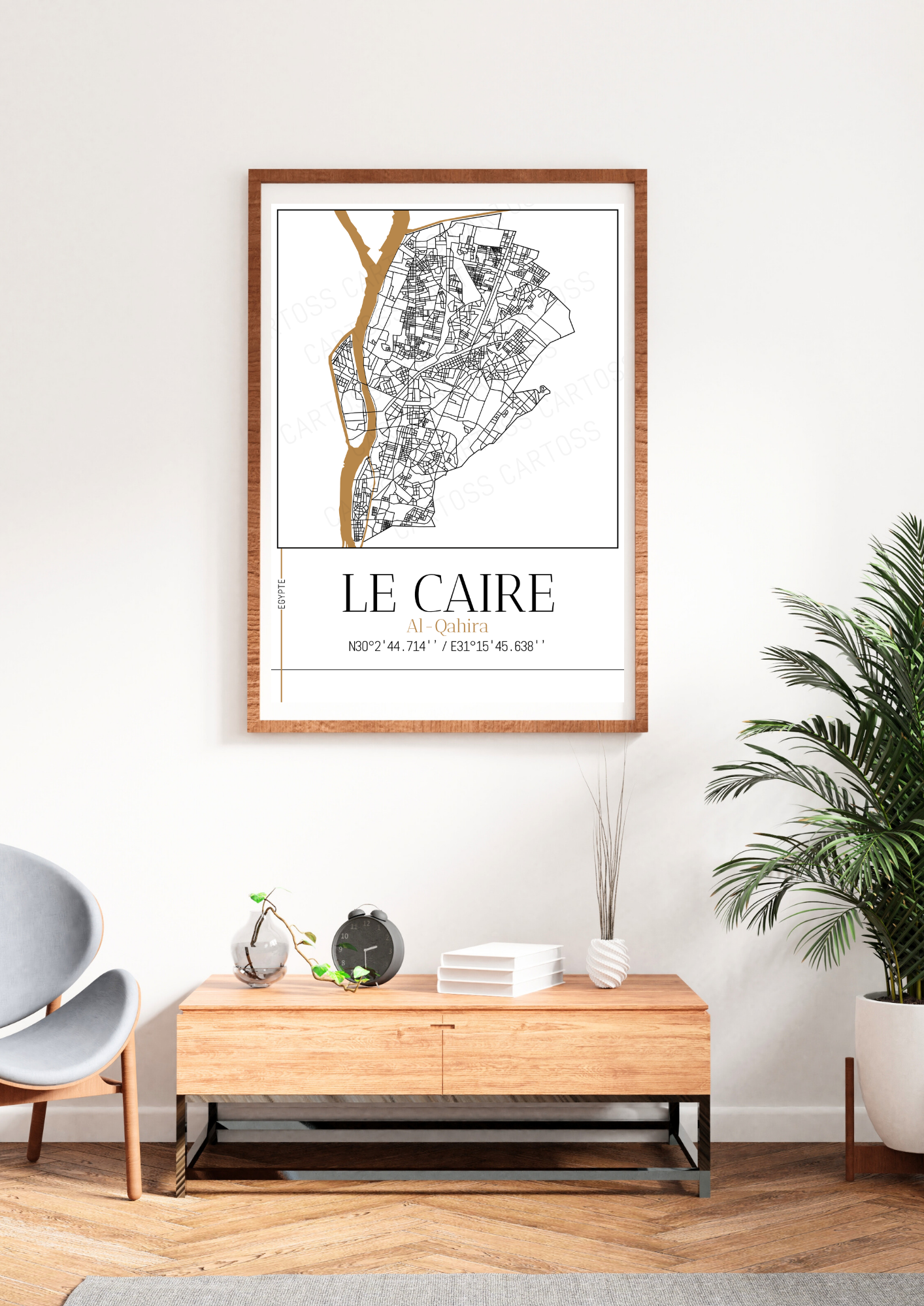 Affiche Le Caire minimaliste