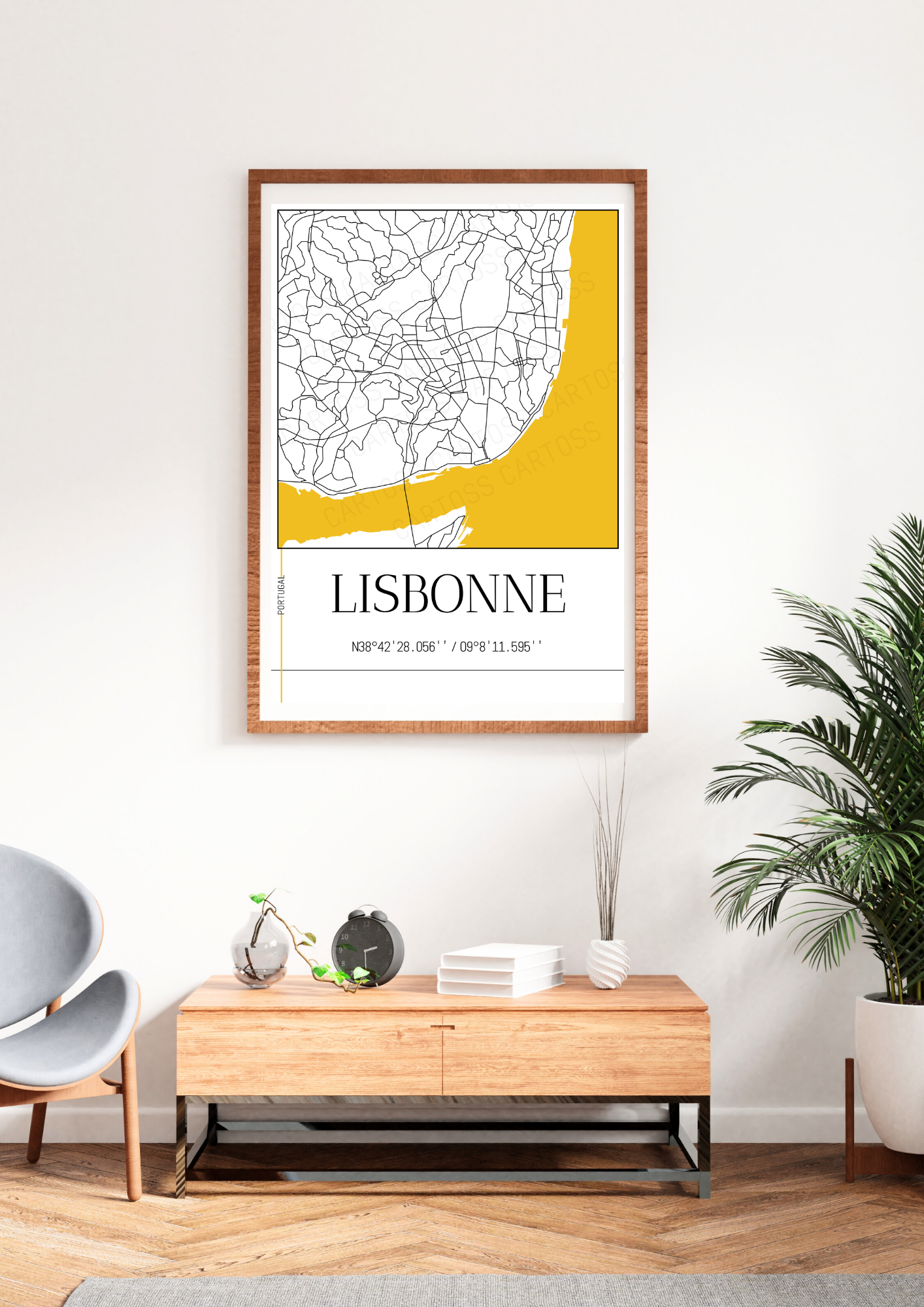 Affiche Lisbonne minimaliste