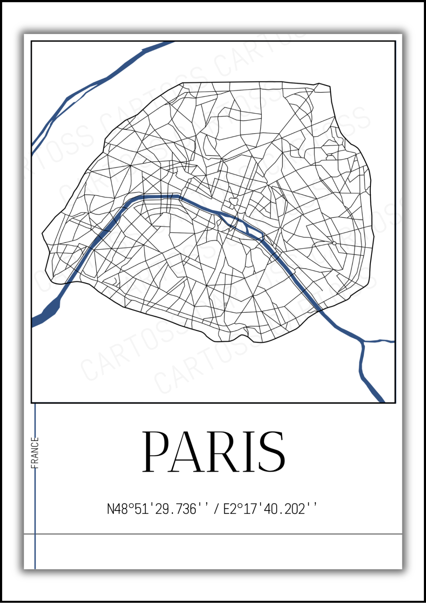 Affiche Paris minimaliste
