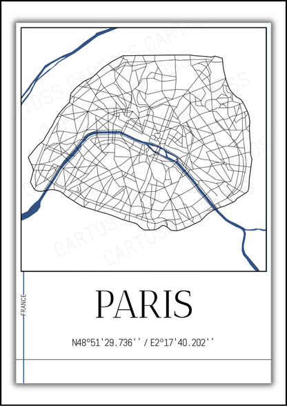 Affiche Paris minimaliste