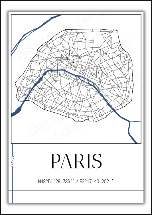 Affiche Paris minimaliste