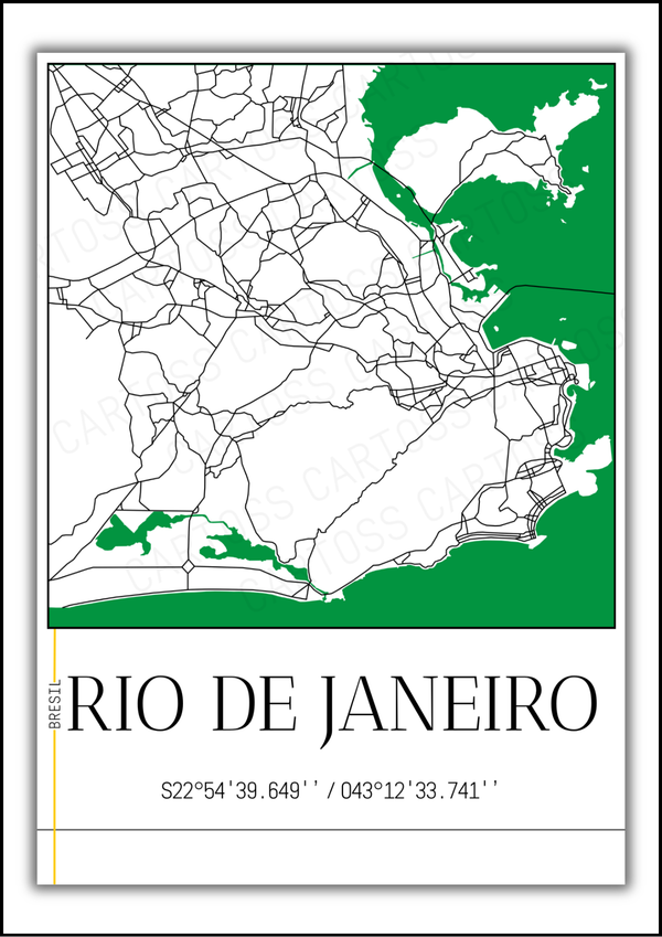 Affiche Rio De Janeiro minimaliste