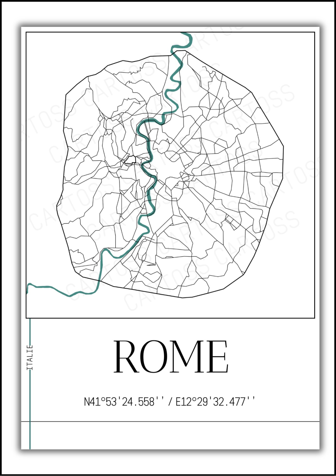 Affiche Rome minimaliste