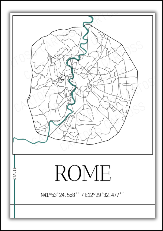 Affiche Rome minimaliste