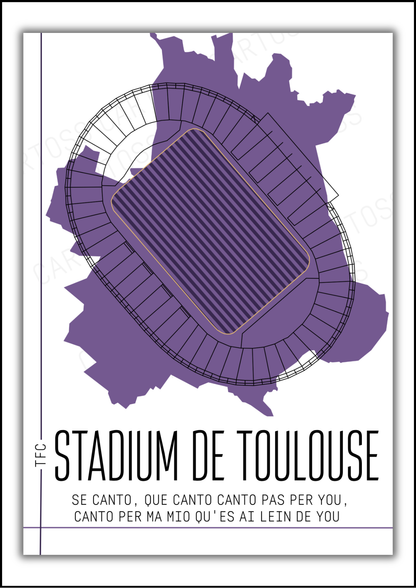 Affiche Stadium de Toulouse TFC