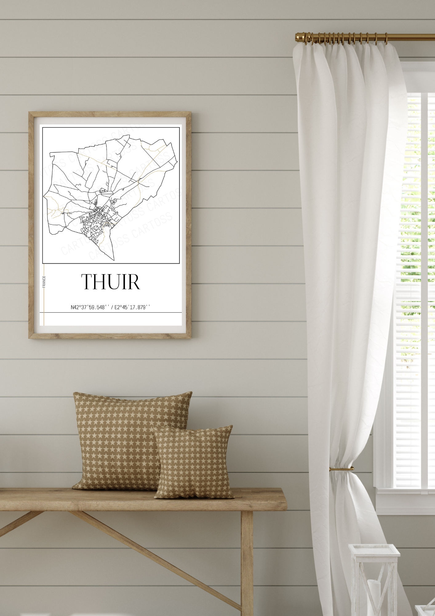 Affiche Thuir minimaliste