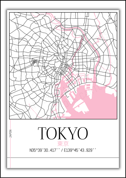 Affiche Tokyo minimaliste