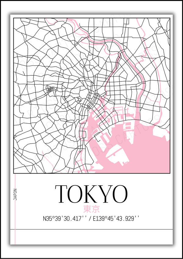 Affiche Tokyo minimaliste