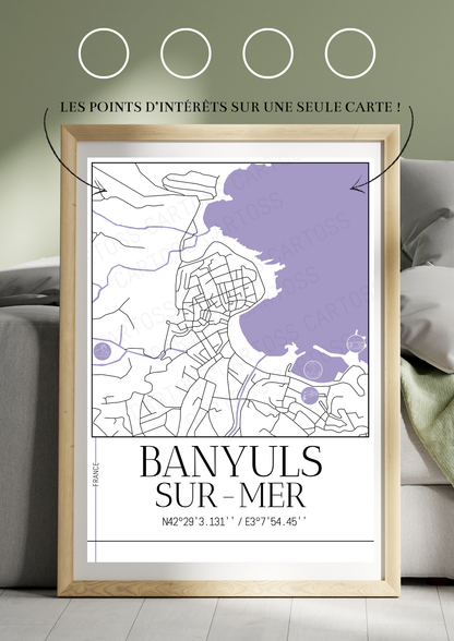 Affiche Banyuls-Sur-Mer minimaliste