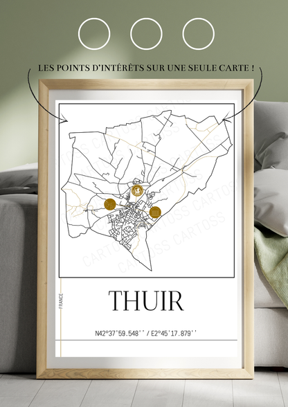 Affiche Thuir minimaliste