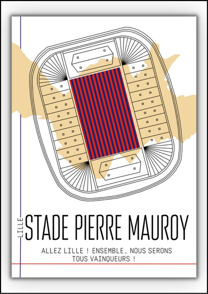 Affiche Stade Pierre Mauroy LOSC