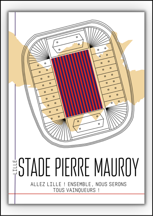 Affiche Stade Pierre Mauroy LOSC